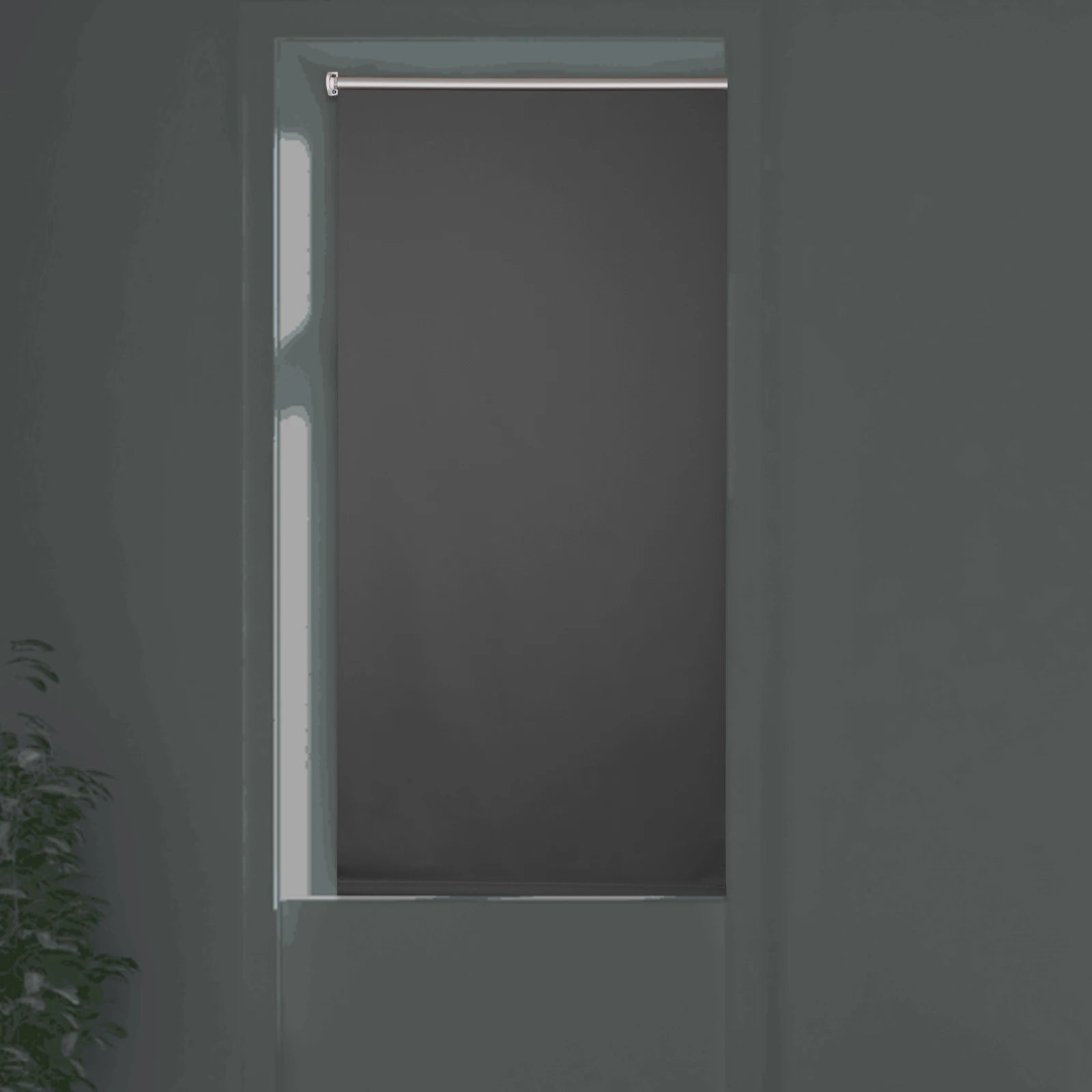 Verdunkelungs-Rollo Thermo-Rollo ohne Bohren – Blickdicht, Sonnenschutz & Privatsphäre für Fenster, Türen, Küche, seitlicher Zug