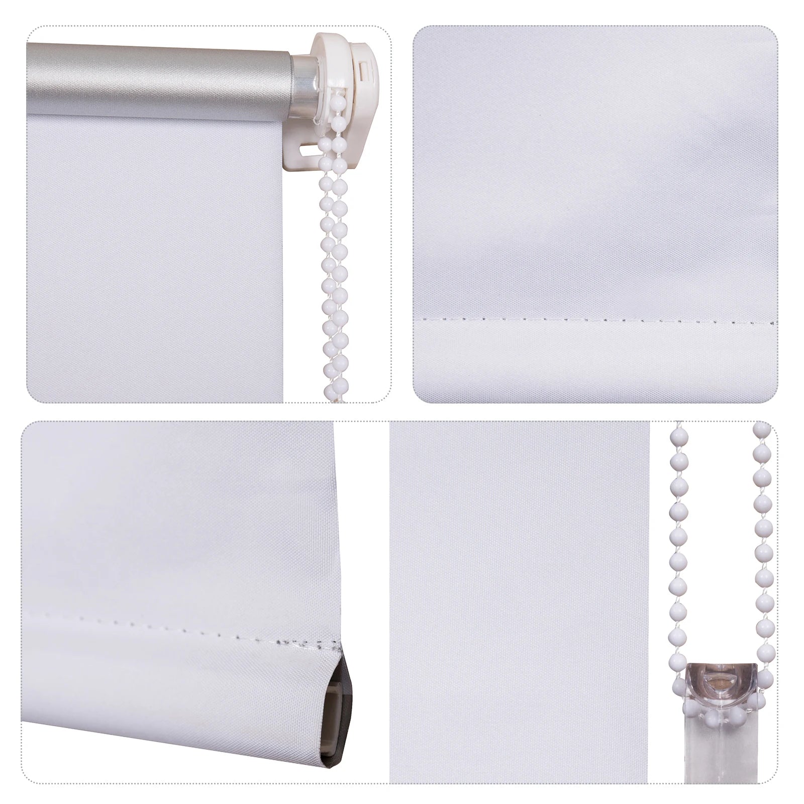 Verdunkelungs-Rollo Thermo-Rollo ohne Bohren – Blickdicht, Sonnenschutz & Privatsphäre für Fenster, Türen, Küche, seitlicher Zug