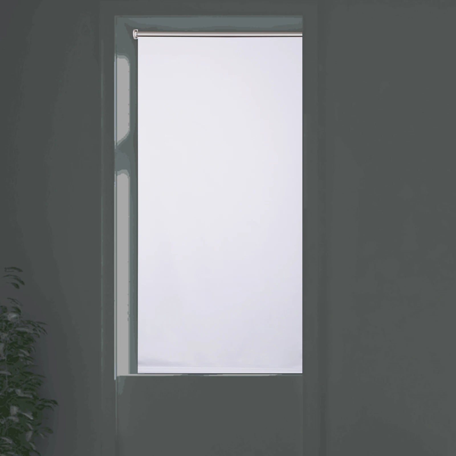 Verdunkelungs-Rollo Thermo-Rollo ohne Bohren – Blickdicht, Sonnenschutz & Privatsphäre für Fenster, Türen, Küche, seitlicher Zug