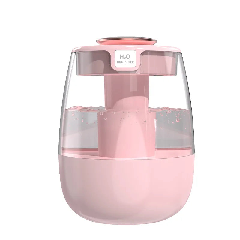 Aroma Luftbefeuchter 1300ml – Doppel-Sprühanschluss USB Diffusor mit Nachtlicht | Ultraschall Luftbefeuchter fürs Schlafzimmer, Kinderzimmer & Büro