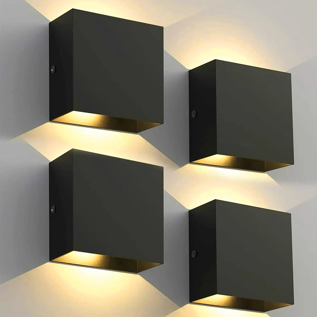 4er Set LED Wandleuchten – Moderne minimalistische Innenbeleuchtung für Schlafzimmer & Wohnzimmer