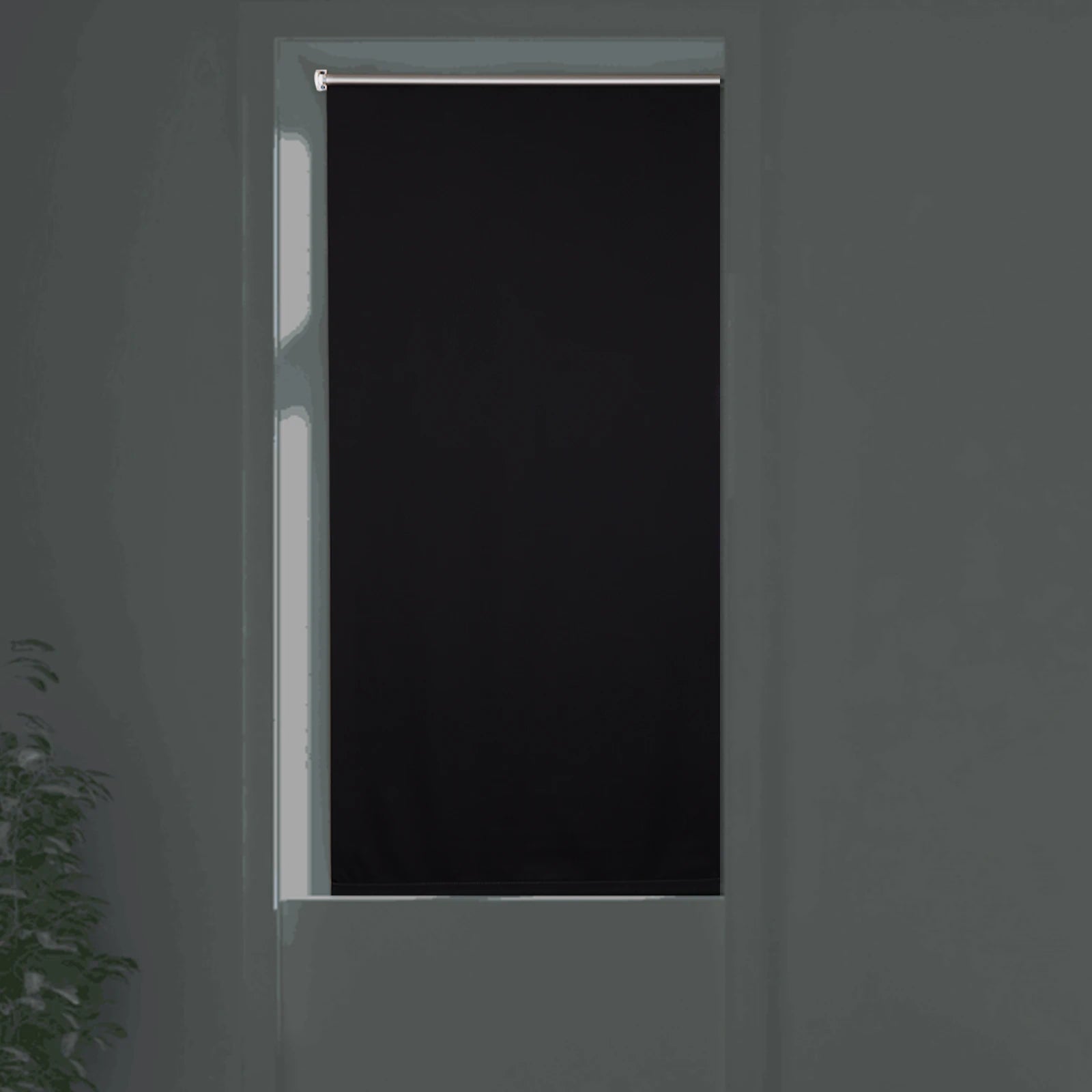 Verdunkelungs-Rollo Thermo-Rollo ohne Bohren – Blickdicht, Sonnenschutz & Privatsphäre für Fenster, Türen, Küche, seitlicher Zug