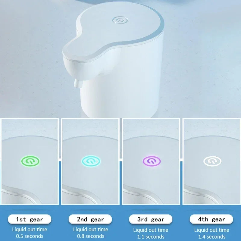 „Automatischer Touchless Schaumseifenspender – Infrarot Sensor, Typ-C Aufladung, Smart & Hygienisch, Großes Fassungsvermögen“