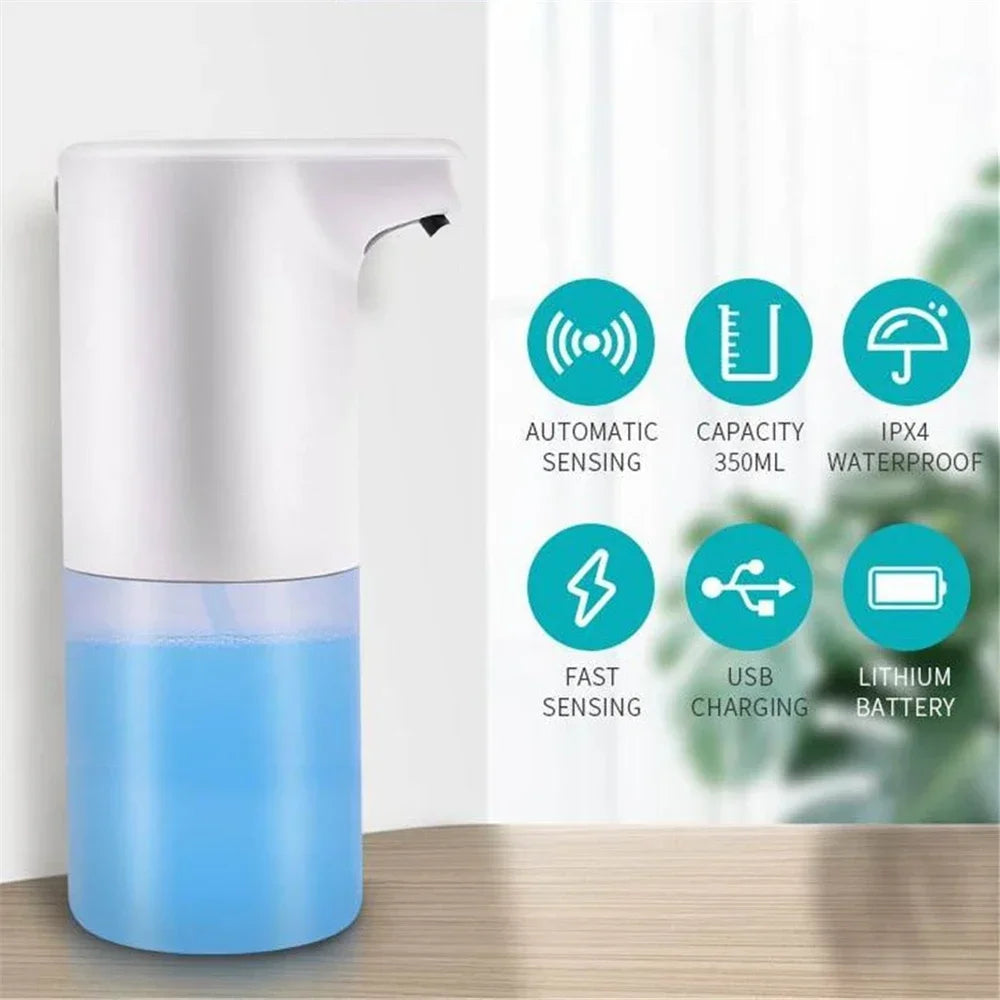 „Automatischer Touchless Schaumseifenspender – Infrarot Sensor, Typ-C Aufladung, Smart & Hygienisch, Großes Fassungsvermögen“