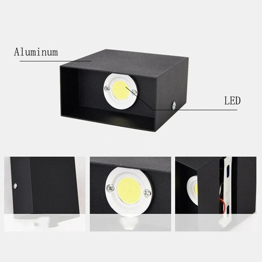 4er Set LED Wandleuchten – Moderne minimalistische Innenbeleuchtung für Schlafzimmer & Wohnzimmer