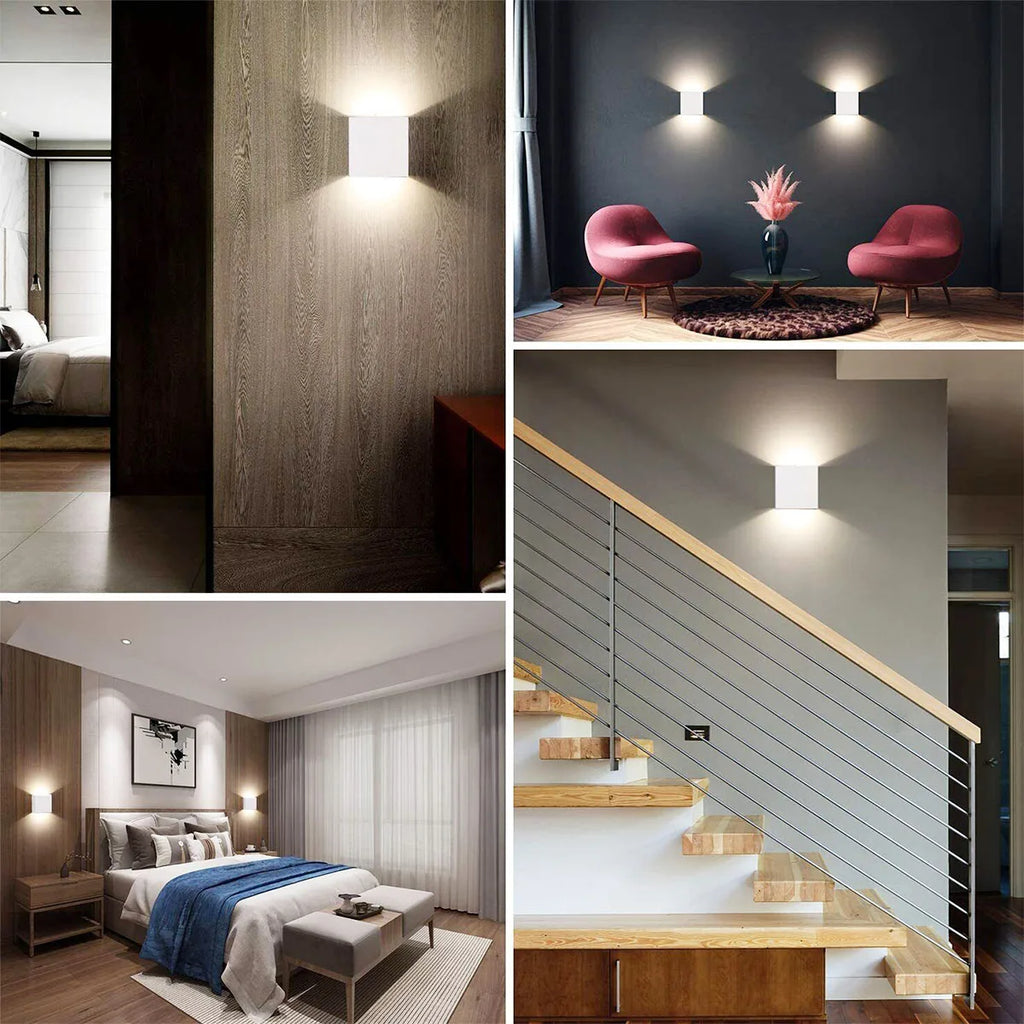 4er Set LED Wandleuchten – Moderne minimalistische Innenbeleuchtung für Schlafzimmer & Wohnzimmer