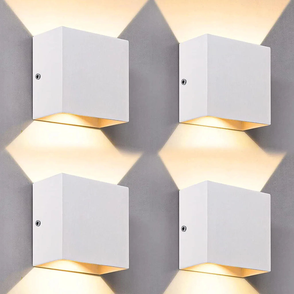 4er Set LED Wandleuchten – Moderne minimalistische Innenbeleuchtung für Schlafzimmer & Wohnzimmer