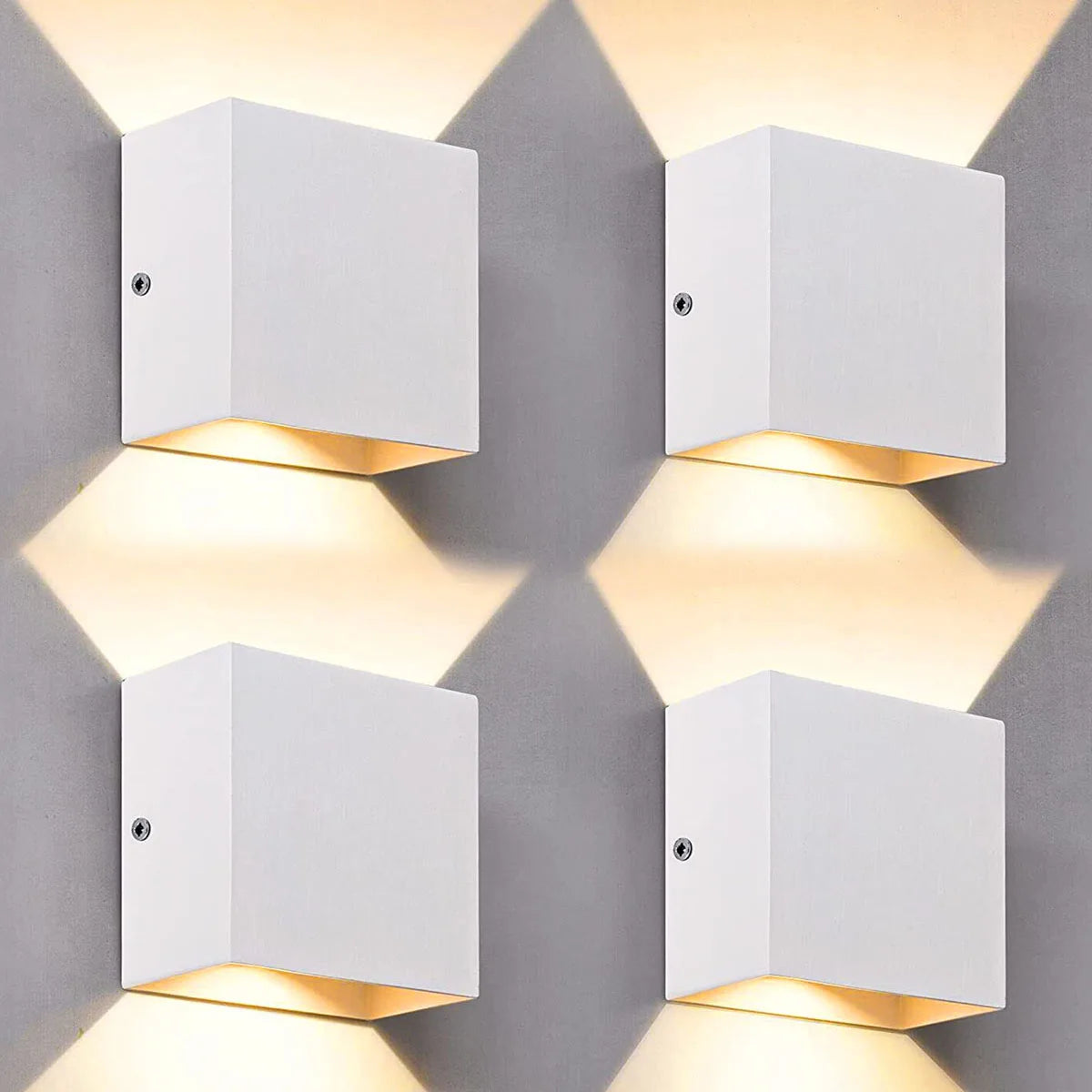 4er Set LED Wandleuchten – Moderne minimalistische Innenbeleuchtung für Schlafzimmer & Wohnzimmer