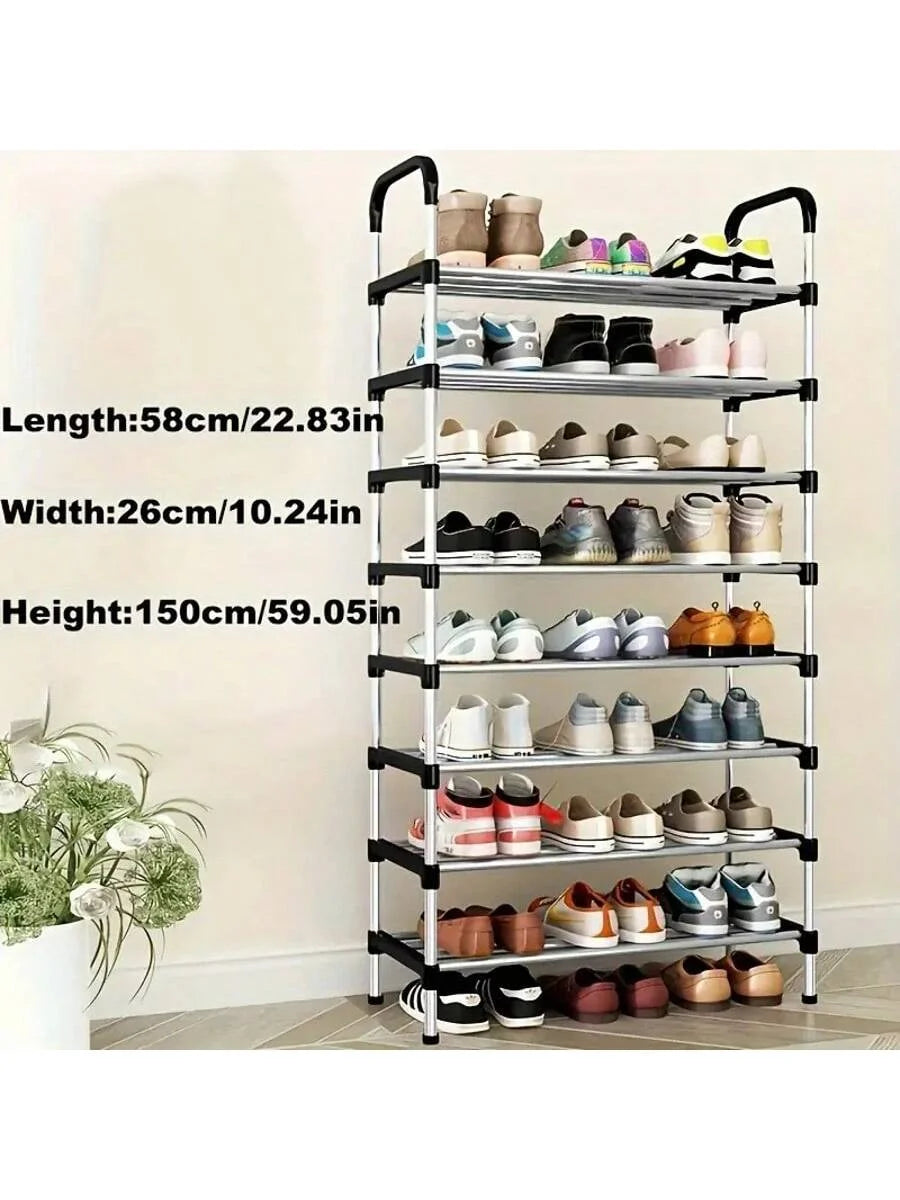 Schuhregal Mehrschichtig – Staubdichter Schuhschrank für Haustür, Schlafzimmer & Wohnheim, Doppelregale zur platzsparenden Aufbewahrung